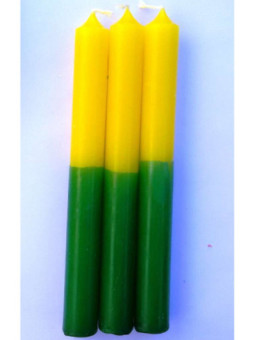 Vela Verde-Amarilla Especial Esotérica