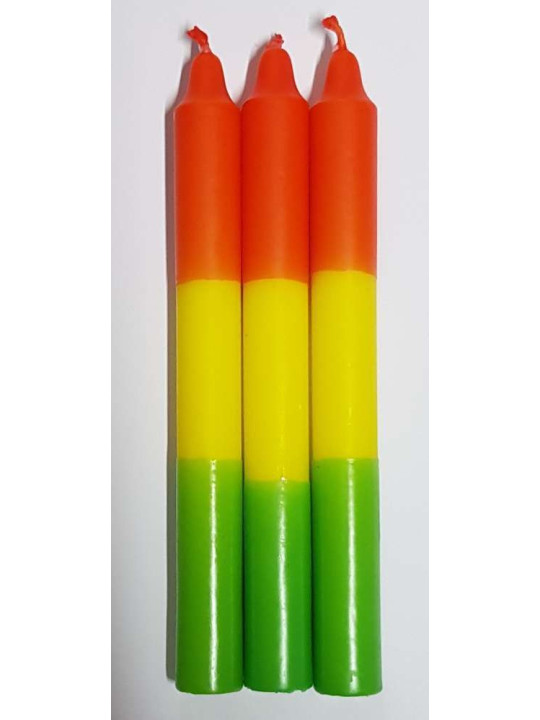 Vela Amarilla-Roja-Verde Especial Esotérica