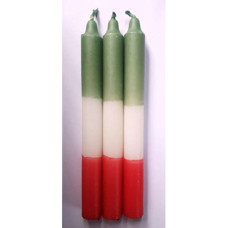 Vela Blanca-Roja-Verde Especial Esotérica