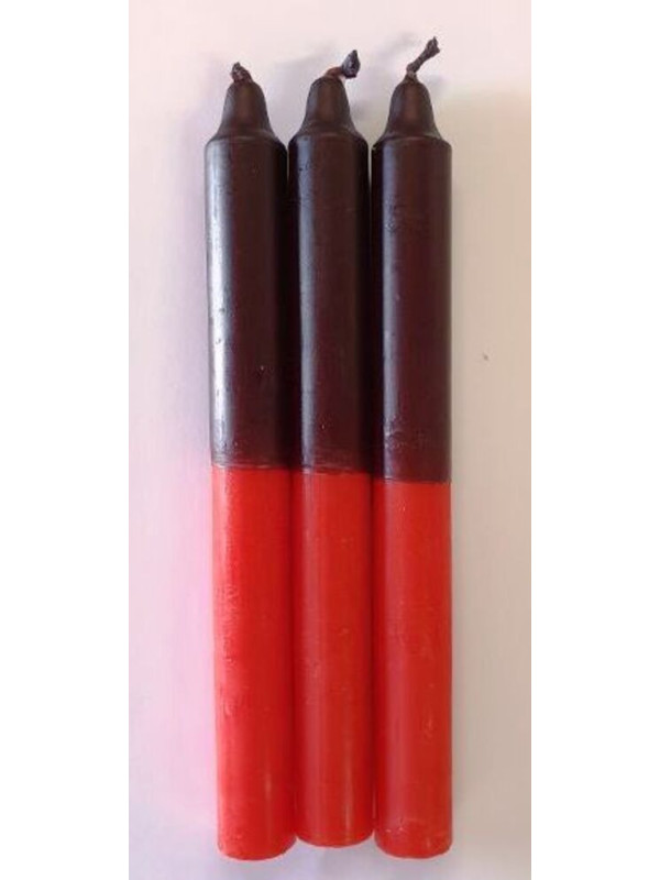 Vela Roja-Negra Especial Esotérica