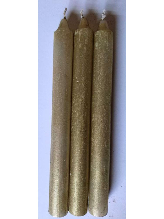 Vela Especial Esotérica con Autentico Polvo Oro-Plata
