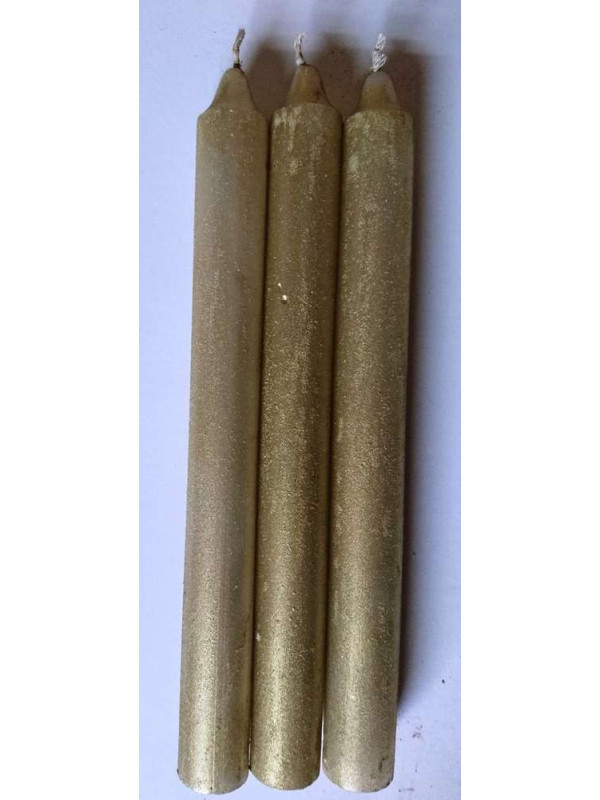 Vela Especial Esotérica con Autentico Polvo Oro-Plata
