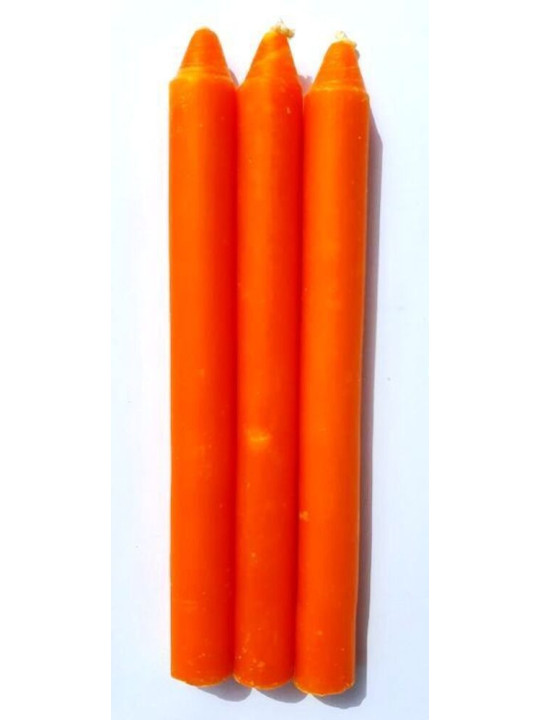 Vela Artesana por Inmersión Naranja