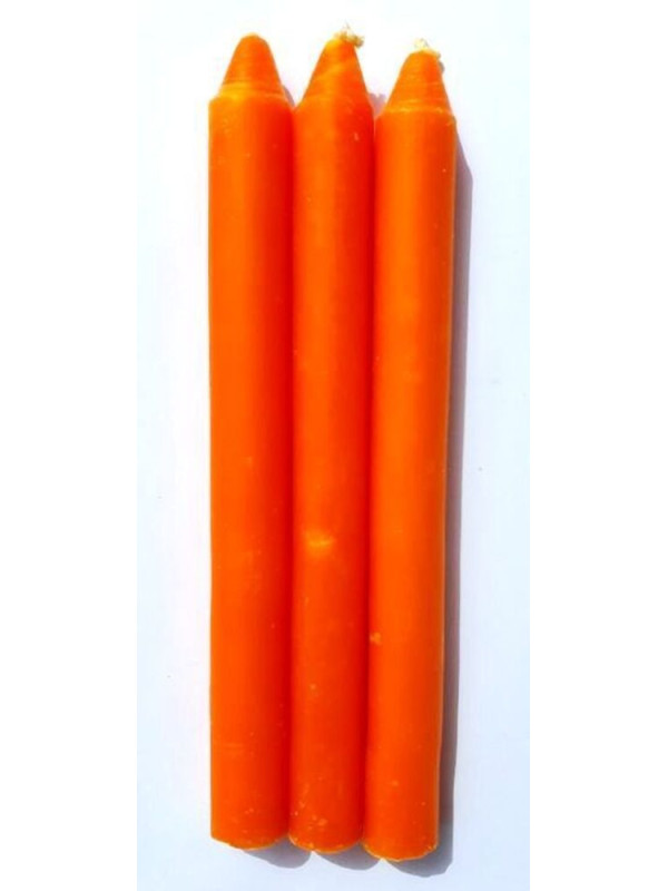 Vela Artesana por Inmersión Naranja