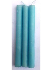 Vela Esotérica Especial 11 Cm Azul Claro, 12 Unidades