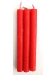 Vela Esotérica Especial 11 Cm Roja, 12 Unidades