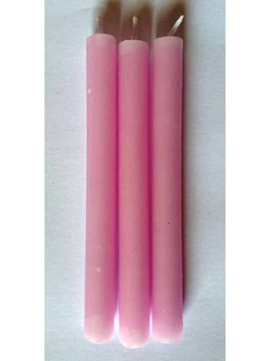 Vela Esotérica Especial 11 Cm Rosa, 12 Unidades