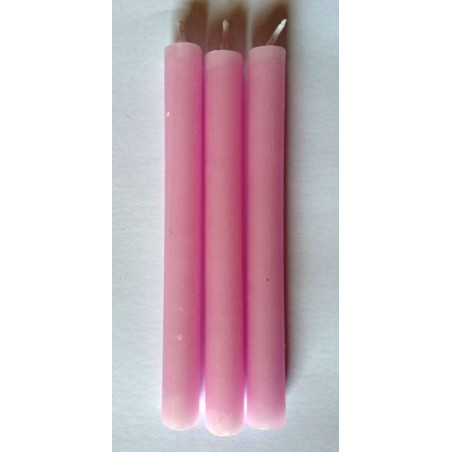 Vela Esotérica Especial 11 Cm Rosa, 12 Unidades