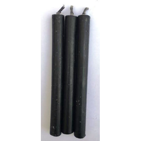 Vela Esotérica Especial 11 Cm Negra, 12 Unidades