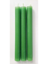Vela Esotérica Especial 11 Cm Verde Oscuro, 12 Unidades