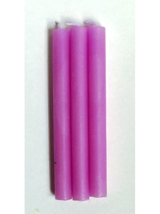 Vela Esotérica Especial 11 Cm Violeta, 12 Unidades