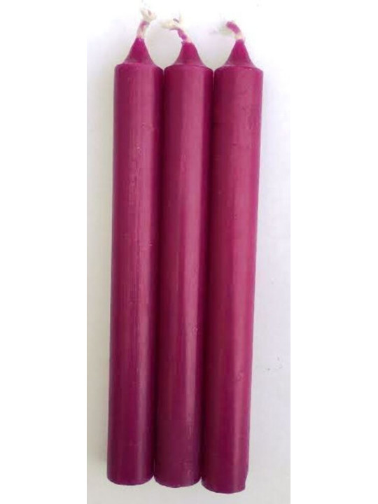 Vela Esotérica Especial 11 Cm Morada, 12 Unidades