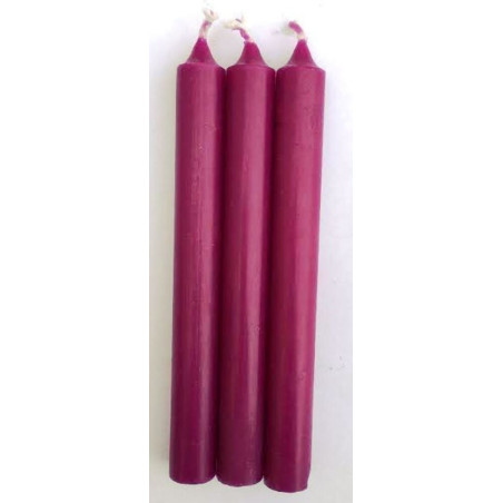 Vela Esotérica Especial 11 Cm Morada, 12 Unidades