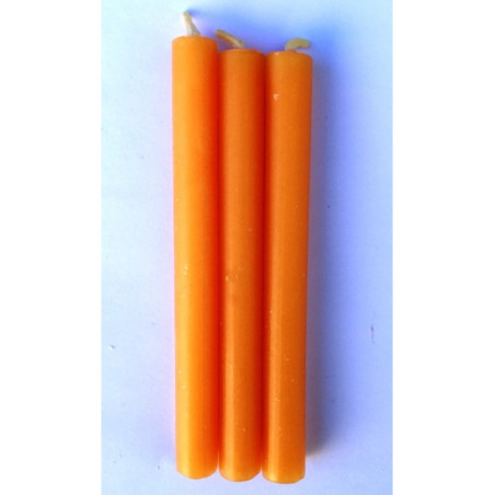 Vela Esotérica Especial 11 Cm Naranja, 12 Unidades