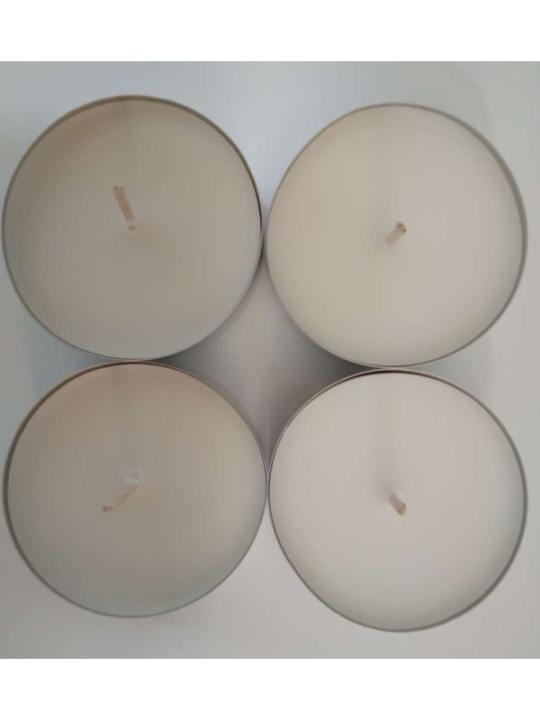 Lamparillas Tea-Light Blanca Grande 5,7cm (Calientaplatos)