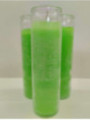 Auténtico Velón Esotérico Negro-Verde en Vaso de Cristal Grueso