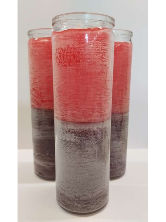 Auténtico Velón Esotérico Violeta en Vaso de Cristal Grueso
