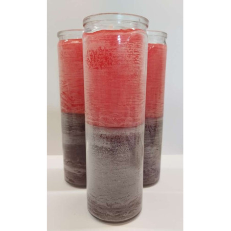 Auténtico Velón Esotérico Violeta en Vaso de Cristal Grueso