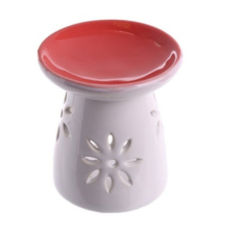 Quemador de Aceite de Porcelana, Rojo