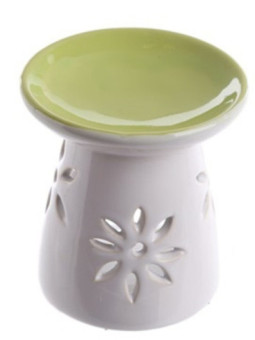 Quemador de Aceite de Porcelana, Verde