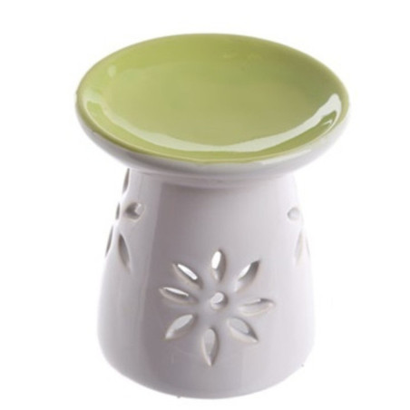 Quemador de Aceite de Porcelana, Verde