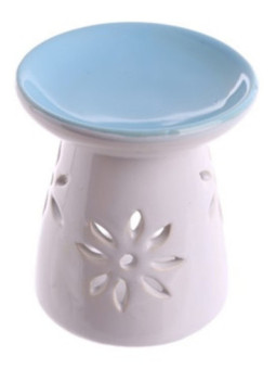 Quemador de Aceite de Porcelana, Azul