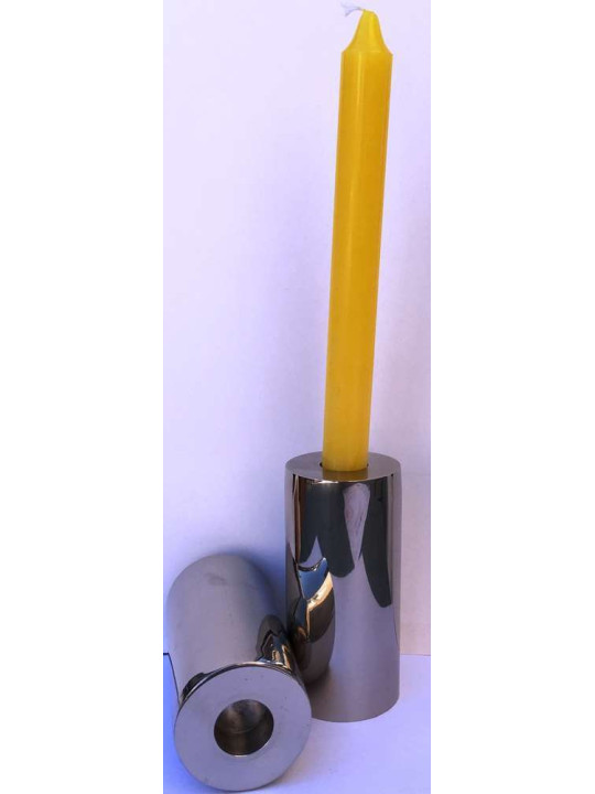 Portavelas de Aluminio para Velas Bujia. 10cm alto.