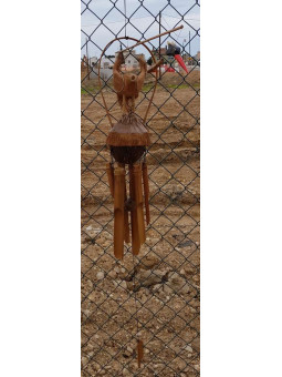 Móvil de Bambú, Forma Pájaro de 60cm