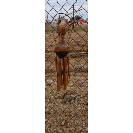 Móvil de Bambú, Forma Pájaro de 60cm