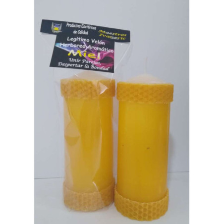Legitimo Velón Herboreo y Aromático Miel