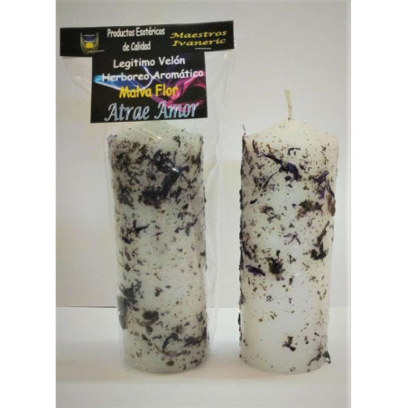 Legitimo Velón Herboreo y Aromático Malva Flor y Lilas