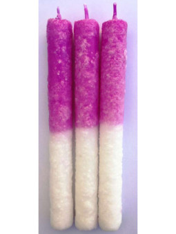 Vela de Sal Morada-Blanca