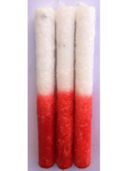 Vela de Sal Roja-Blanca