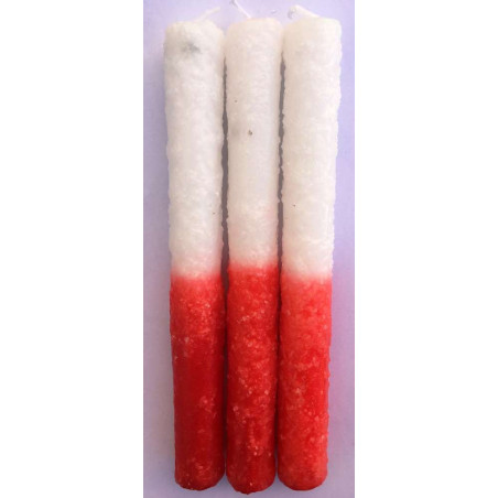 Vela de Sal Roja-Blanca