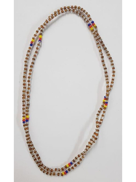 Collar Dorado, Transparente, Azul, Rojo, Amarillo