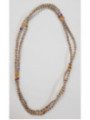 Collar Dorado, Transparente, Azul, Rojo, Amarillo