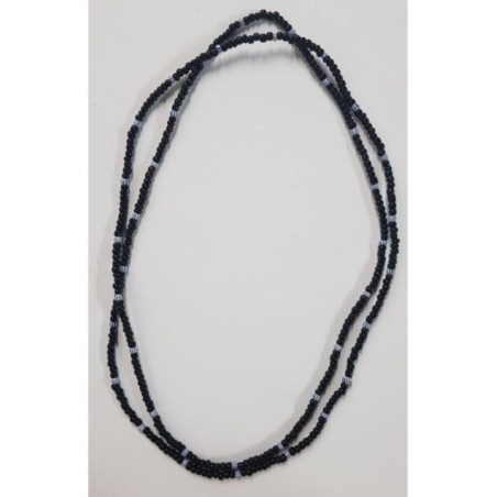 Collar Negro con Bolita