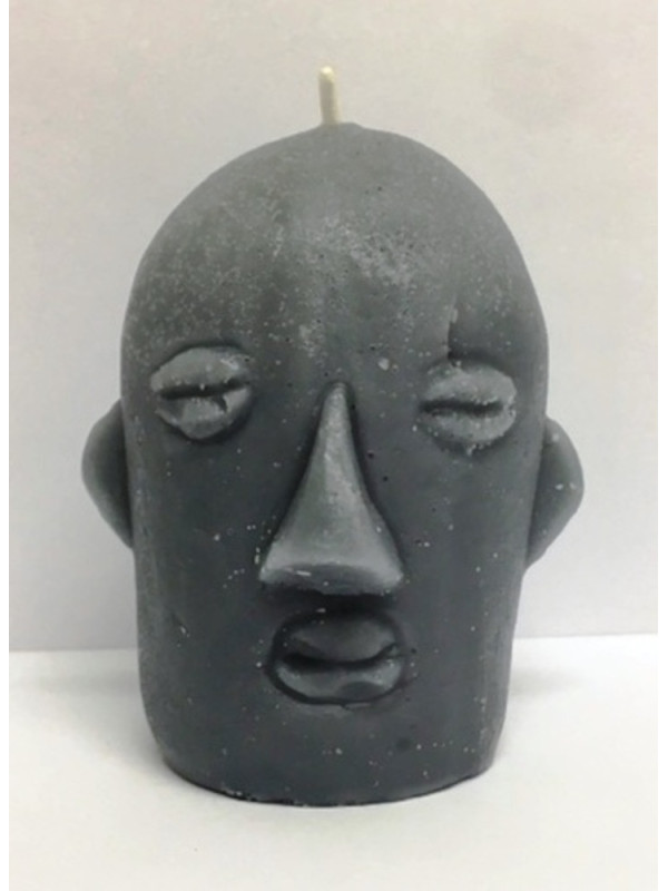 Vela Cabeza de Eleggua Gris.