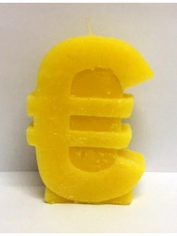 Vela Euro Amarillo. 11 Centímetros