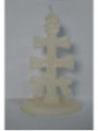 Vela Cruz de Caravaca Blanca. 17 Centímetros