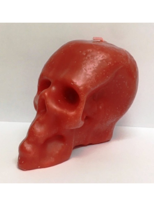 Vela Calavera Roja. 11 x 9 Centímetros