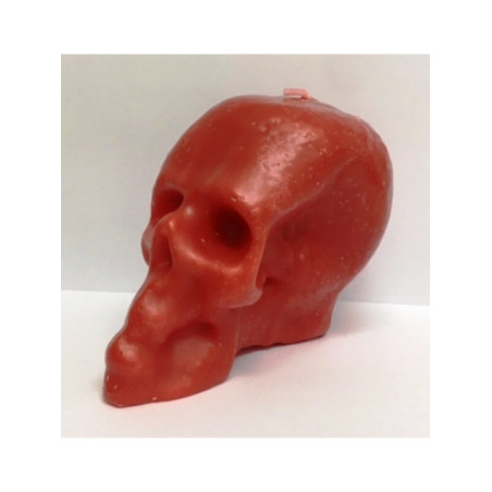 Vela Calavera Roja. 11 x 9 Centímetros