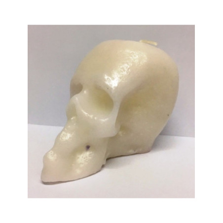 Vela Calavera Blanca. 11 x 9 Centímetros