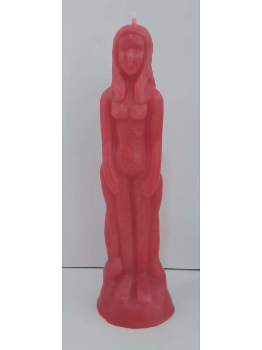 Vela Grande Roja Mujer 19cm