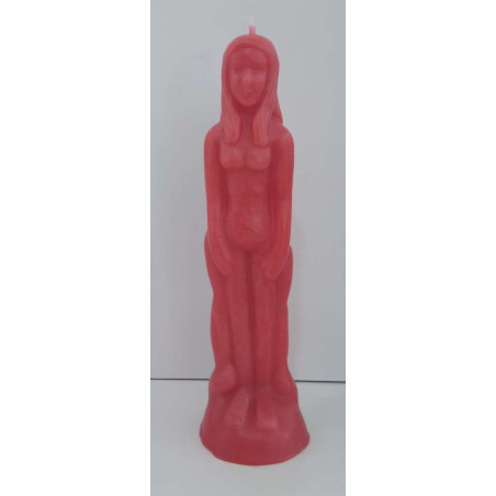Vela Grande Roja Mujer 19cm