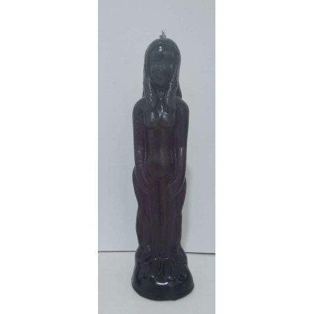 Vela Grande Negra Mujer 19cm