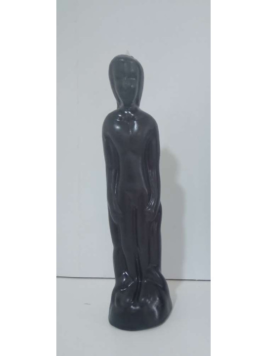 Vela Grande Negro Hombre 19cm