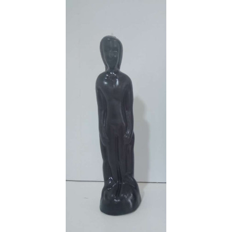 Vela Grande Negro Hombre 19cm