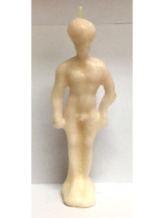 Vela Grande Blanca Hombre 19cm