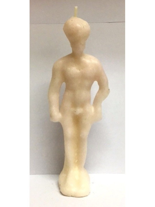 Vela Grande Blanca Hombre 19cm
